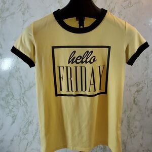 LuLaRoe Hello Friday Tee